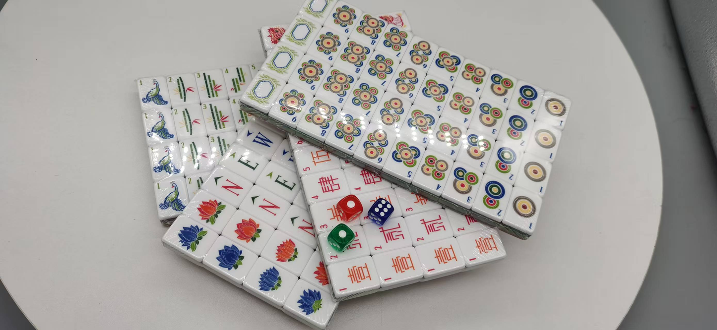 Jade Lotus American Mahjong Tile Set