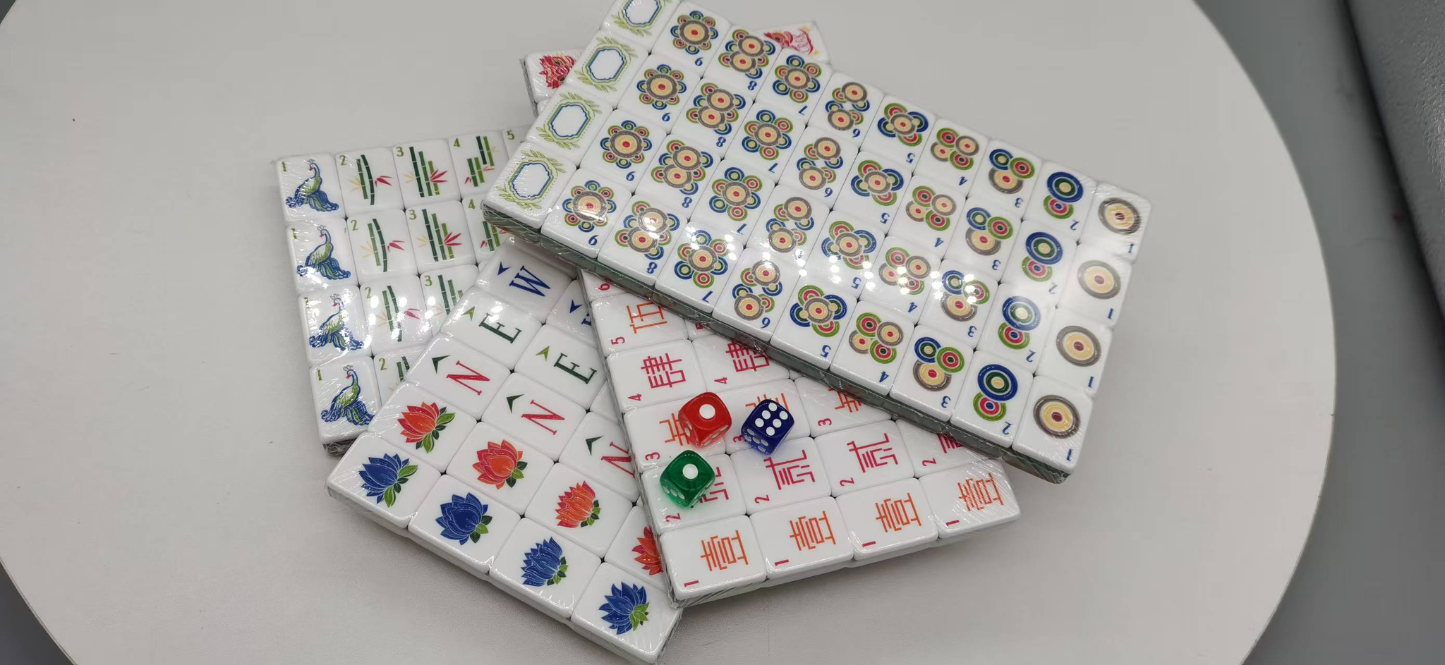 Jade Lotus American Mahjong Tile Set