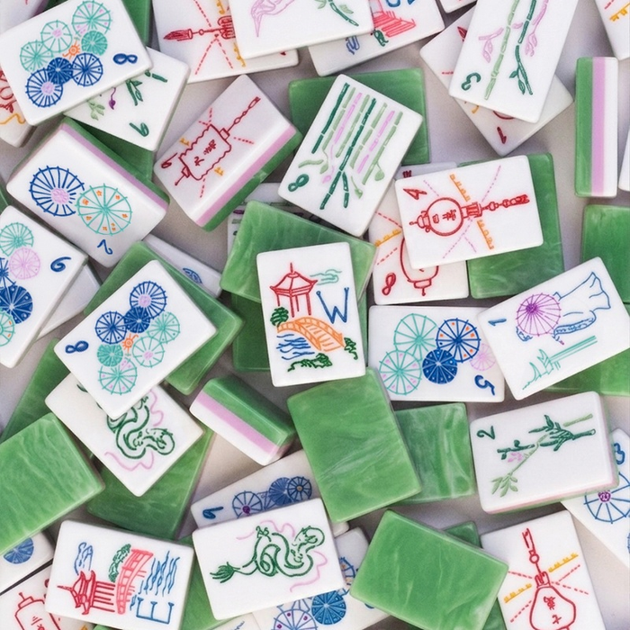 Jade Garden American Mahjong Tile Set