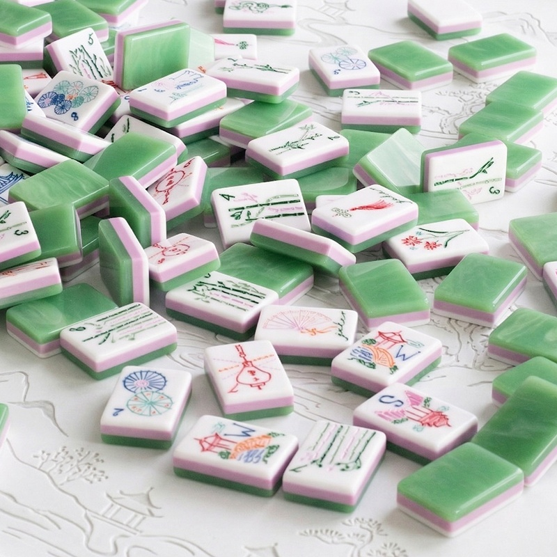 Jade Garden American Mahjong Tile Set