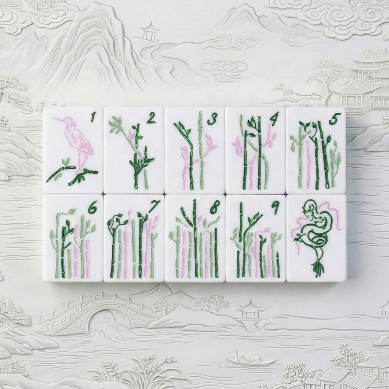 Jade Garden American Mahjong Tile Set