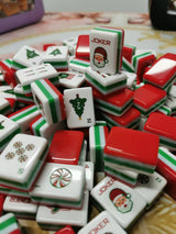 American Mahjong Christmas Theme Playing Cards, Festive Design Mahjong Tiles, Perfect for Holiday Games and Gatherings