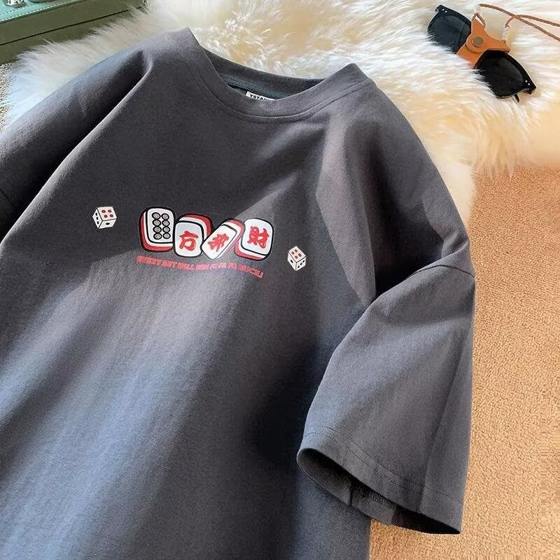 Lucky Mahjong Graphic T-Shirt