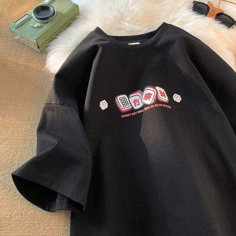 Lucky Mahjong Graphic T-Shirt