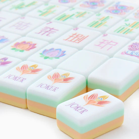 Pastel Garden American Mahjong Set – Floral Mahjong Tiles