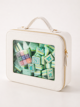 Mahjong storage handbag+Coral Coast Mahjong tile set (with dice as a gift)