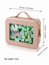 Mahjong storage handbag+Coral Coast Mahjong tile set (with dice as a gift)
