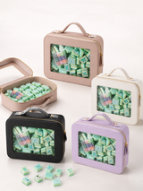 Mahjong storage handbag+Coral Coast Mahjong tile set (with dice as a gift)